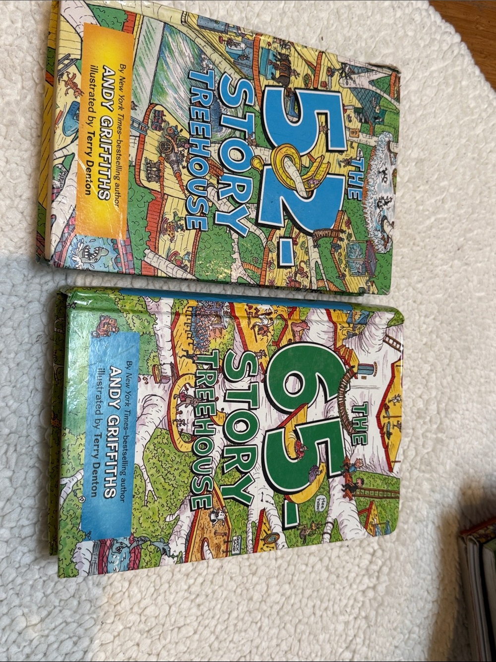 The 52-Story & 65-Story Treehouse Book Set - Colorful Illustrated Covers